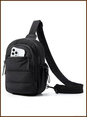 Small Puffer Sling Crossbody Bag RFID Quilted Hobo Handbag